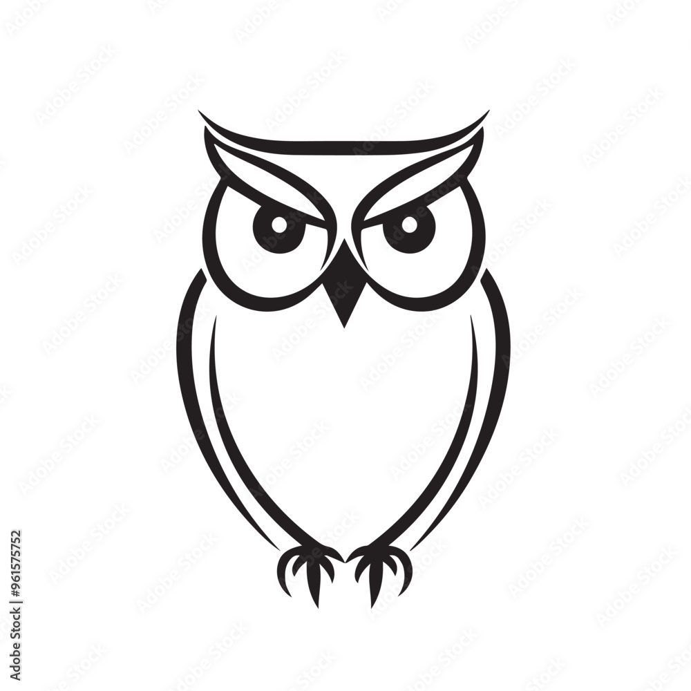 Owl in cartoon, doodle style . Image for t-shirt, web, mobile apps and ui. Isolated 2d vector illustration in logo, icon, sketch style, Eps 10, black and white. AI Generative Owl in cartoon, doodle style . Image for t-shirt, web, mobile apps and ui. Isolated 2d vector illustration in logo, icon, sketch style, Eps 10, black and white. AI Generative