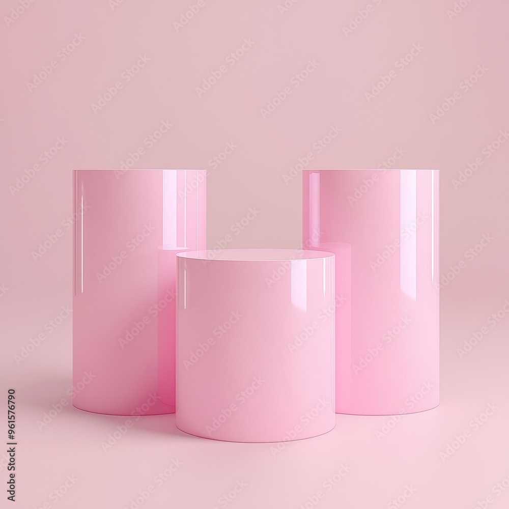 3D illustration of a pedestal, podium, and studio on an elegant metal background. 3D illustration of a pedestal, podium, and studio on an elegant metal background.