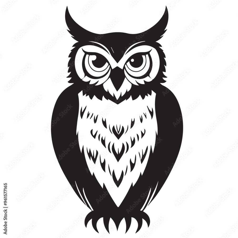 Owl in cartoon, doodle style . Image for t-shirt, web, mobile apps and ui. Isolated 2d vector illustration in logo, icon, sketch style, Eps 10, black and white. AI Generative Owl in cartoon, doodle style . Image for t-shirt, web, mobile apps and ui. Isolated 2d vector illustration in logo, icon, sketch style, Eps 10, black and white. AI Generative