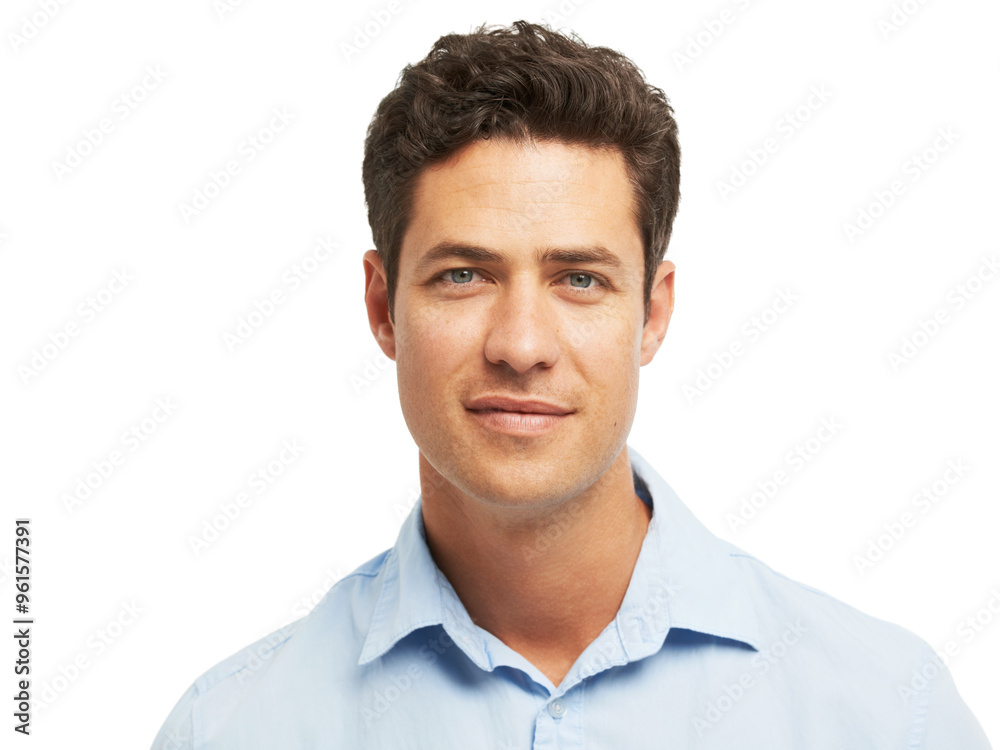 Face, business and portrait of man in studio with confidence, pride and ambition in New Zealand. Professional, creative worker and isolated person for startup, company and career on white background Face, business and portrait of man in studio with confidence, pride and ambition in New Zealand. Professional, creative worker and isolated person for startup, company and career on white background