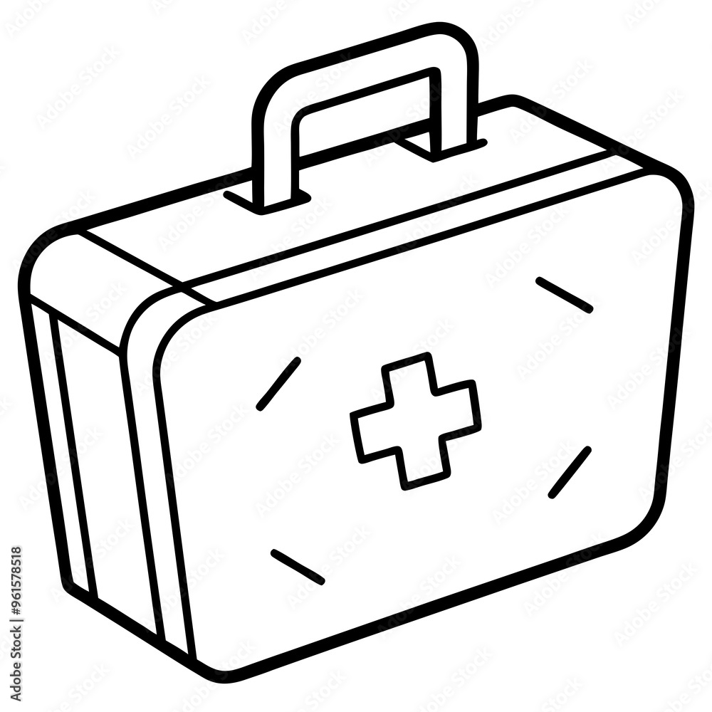 Health kit line art
Health kit line art