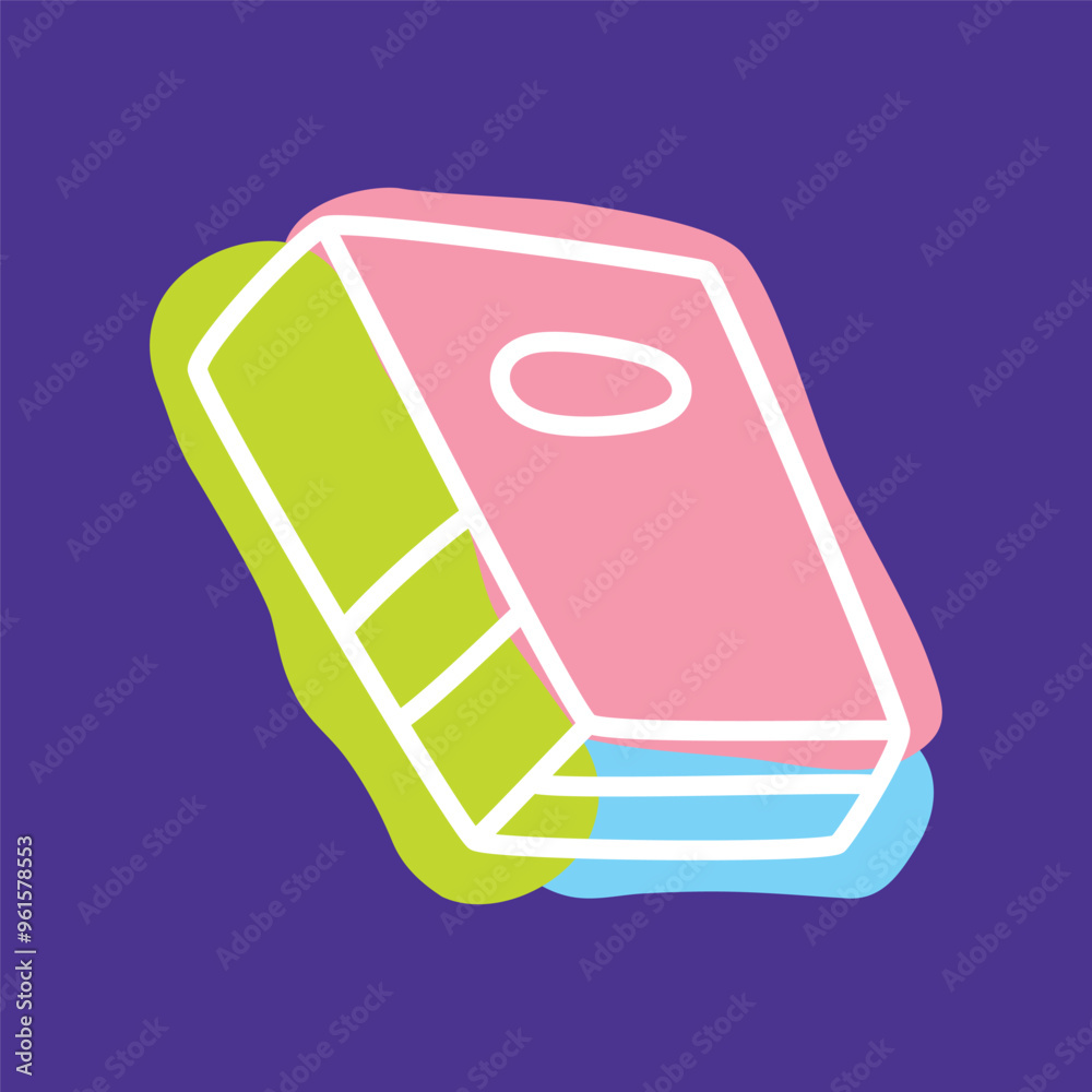 Doodle book icon handdrawn with thin line and colored with colorful blobs. Hardcover literature symbol. Vector illustration Doodle book icon handdrawn with thin line and colored with colorful blobs. Hardcover literature symbol. Vector illustration