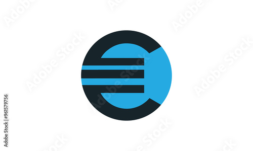 Letter E logo, , e initial vector logo, E logo minimalist design, corporate trendy logo