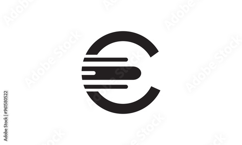 Letter E logo, , e initial vector logo, E logo minimalist design, corporate trendy logo
