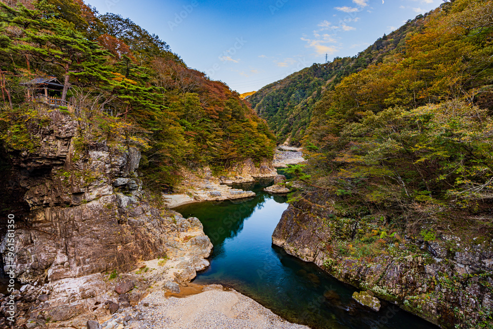 Scenery of Ryuokyo Gorge in Kinugawa, Tochigi Prefecture Scenery of Ryuokyo Gorge in Kinugawa, Tochigi Prefecture