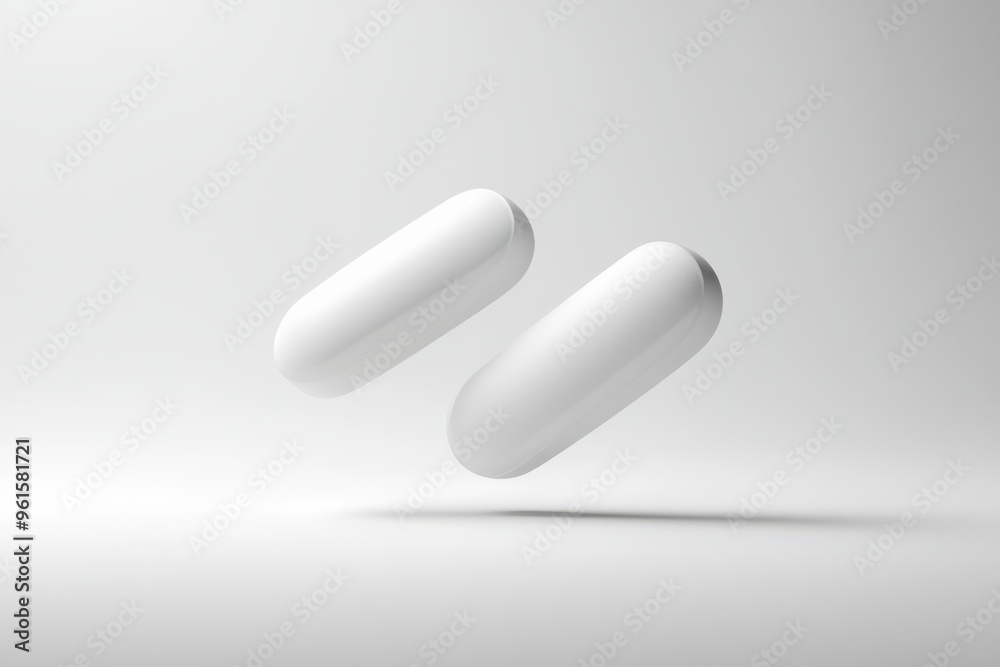 A minimalistic and clean image featuring two white, A minimalistic and clean image featuring two white,