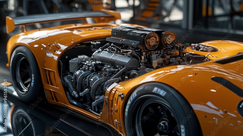 Fototapeta premium Engine mapping for optimal power delivery in touge racing