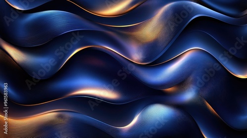 Abstract vector background with rich, flowing wavy lines in a luxurious color palette, creating an opulent and dynamic visual effect.