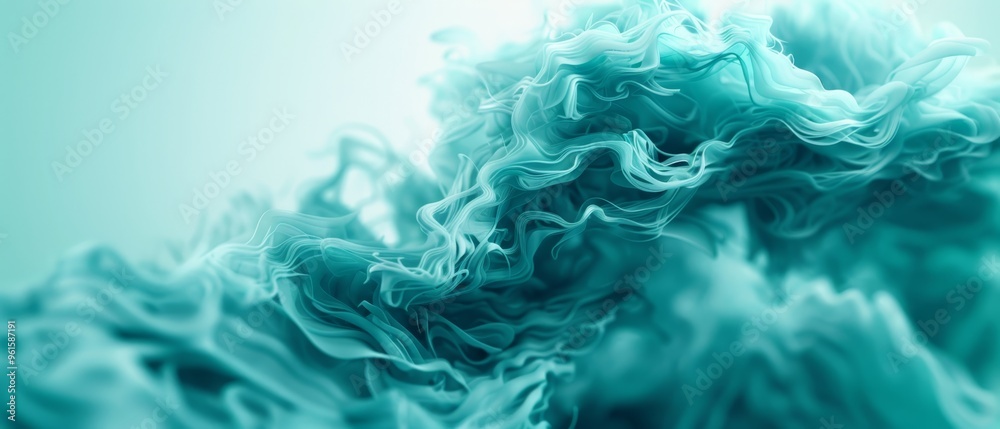 A clearer image of a blue substance, centrally located in two other images of similar blue substances A clearer image of a blue substance, centrally located in two other images of similar blue substances