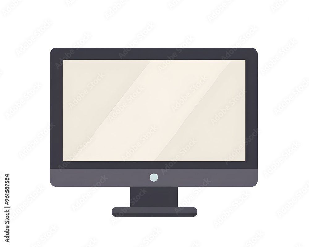 Flat Style Monitor Icon: Computer PC Monitor Web Icon for Digital Applications, Isolated on a Transparent PNG Background Flat Style Monitor Icon: Computer PC Monitor Web Icon for Digital Applications, Isolated on a Transparent PNG Background