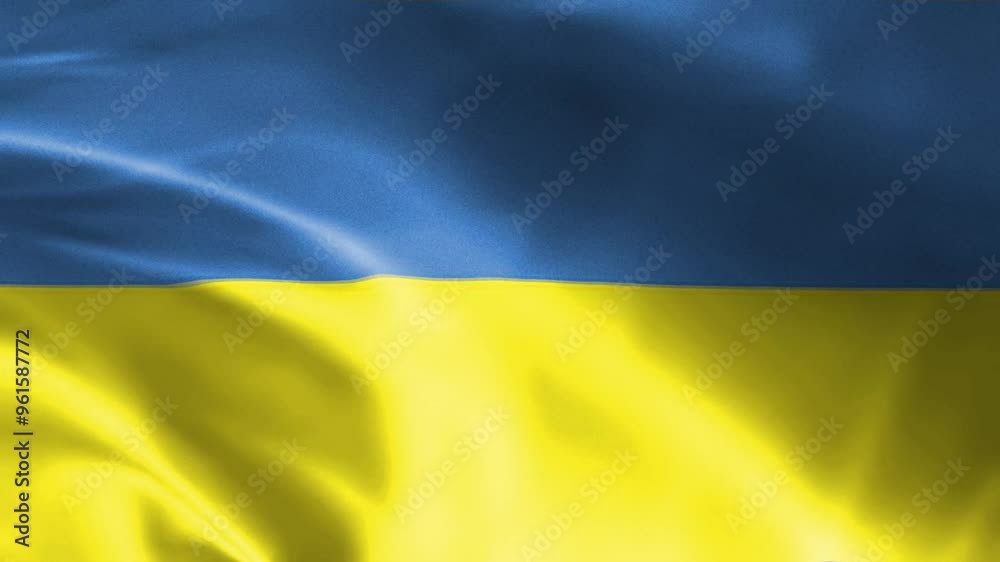 Ukraine flag waving in the wind with high quality texture in 4K National Flag of Ukraine
Ukraine flag waving in the wind with high quality texture in 4K National Flag of Ukraine