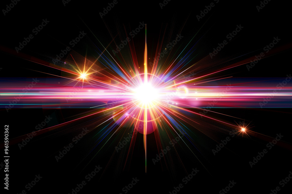 Obraz premium abstract background with glowing lights