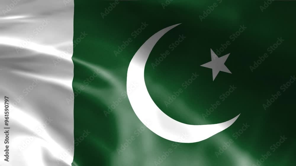 Pakistani flag seamless loop animation. 4K
Pakistani flag seamless loop animation. 4K