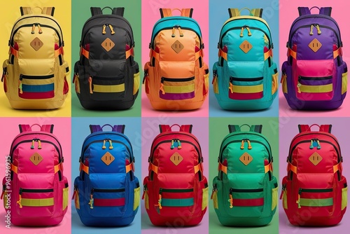 Colorful Multi Pocket Knapsacks Collection for Vibrant and Playful Style