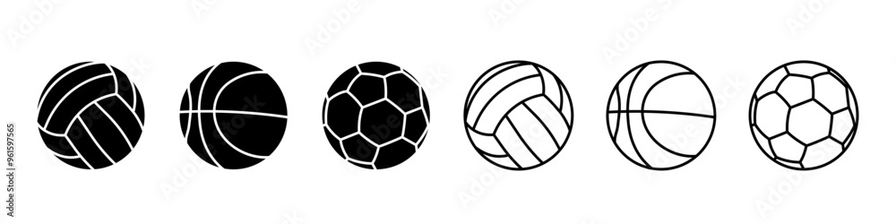Ball icon set. Sport balls icon. Ball icon set. Sport balls icon.
