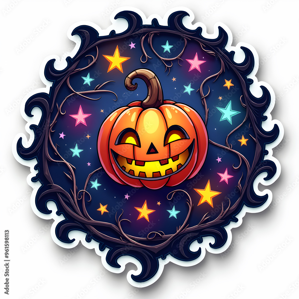 Fototapeta premium halloween pumpkin jack o lantern