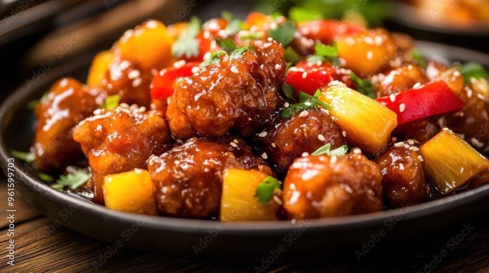 pork with pineapples pork with pineapples