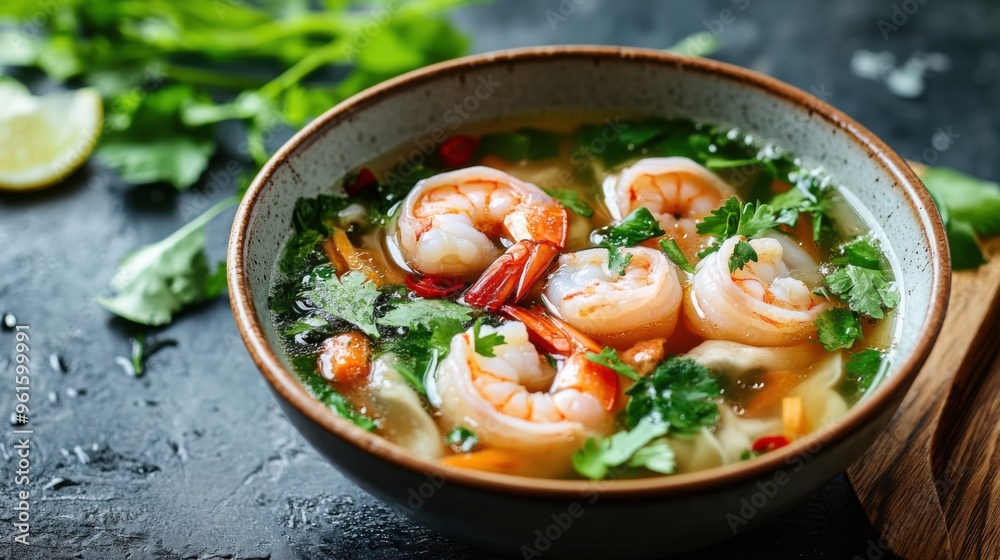 thai noodle soup with shrimp thai noodle soup with shrimp