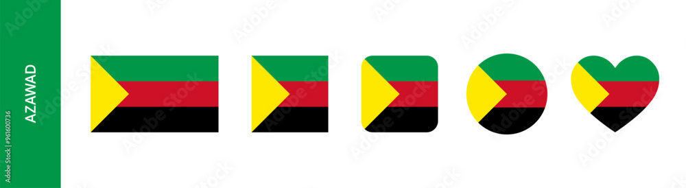 Flag of Azawad or Azawagh Flag of Azawad or Azawagh