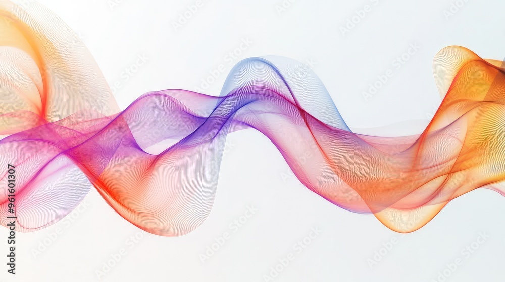 Vibrant abstract wave lines on a plain white background, creating a sense of movement and flow. Ideal for minimal and modern business designs. - Vibrant abstract wave lines on a plain white background, creating a sense of movement and flow. Ideal for minimal and modern business designs. -