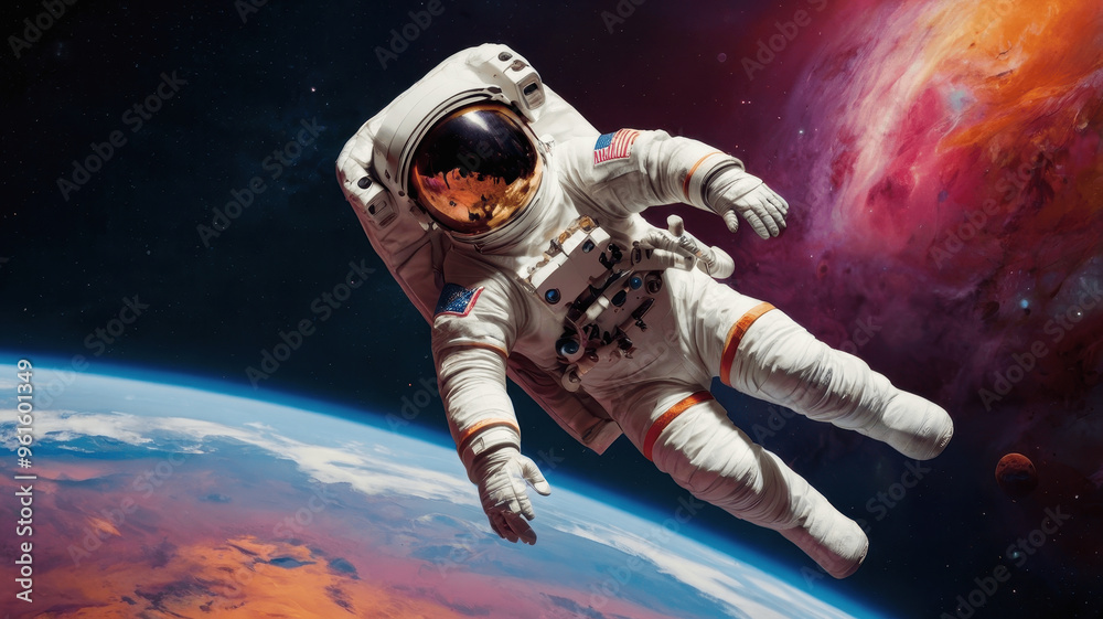Fototapeta premium astronaut in space