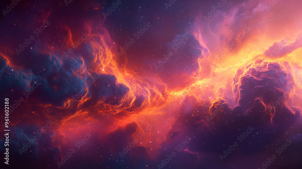 Create an abstract masterpiece that captures the essence of the universe