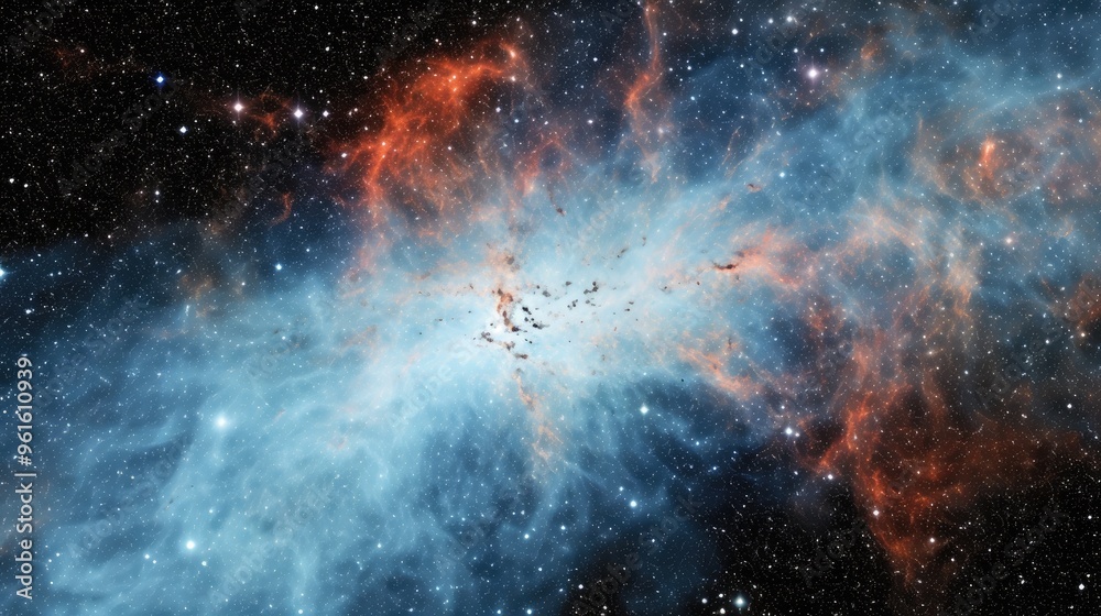 A breathtaking view of a nebula, with swirling clouds of gas and dust illuminated by distant stars. The colors are vibrant and the detail is stunning. A breathtaking view of a nebula, with swirling clouds of gas and dust illuminated by distant stars. The colors are vibrant and the detail is stunning.