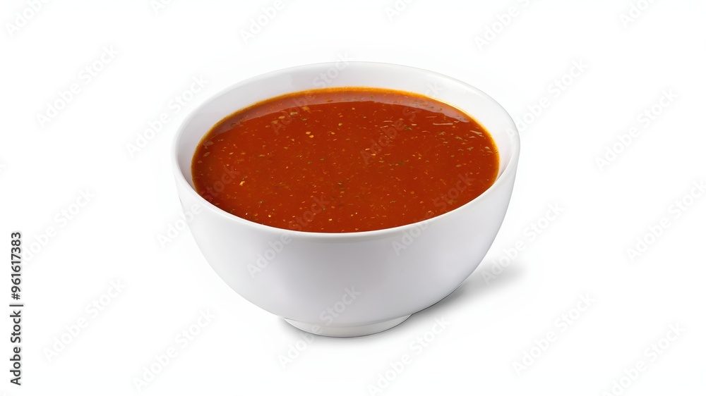 tomato sauce in a glass