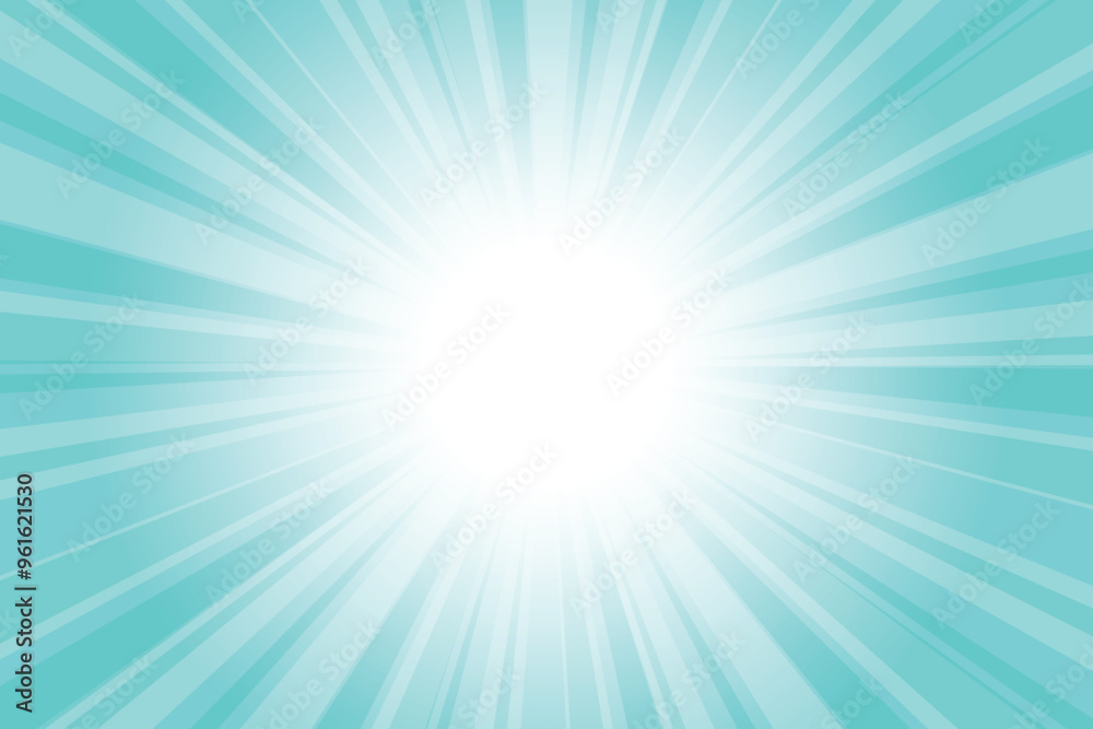 Abstract glowing blue sunburst background. Turquoise blue glow effect sunburst background for presentation, banner, poster, flyer, sales. Modern pop art poster for summer and spring. Abstract glowing blue sunburst background. Turquoise blue glow effect sunburst background for presentation, banner, poster, flyer, sales. Modern pop art poster for summer and spring.