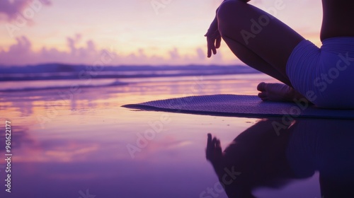 Close up of a woman practicing yoga