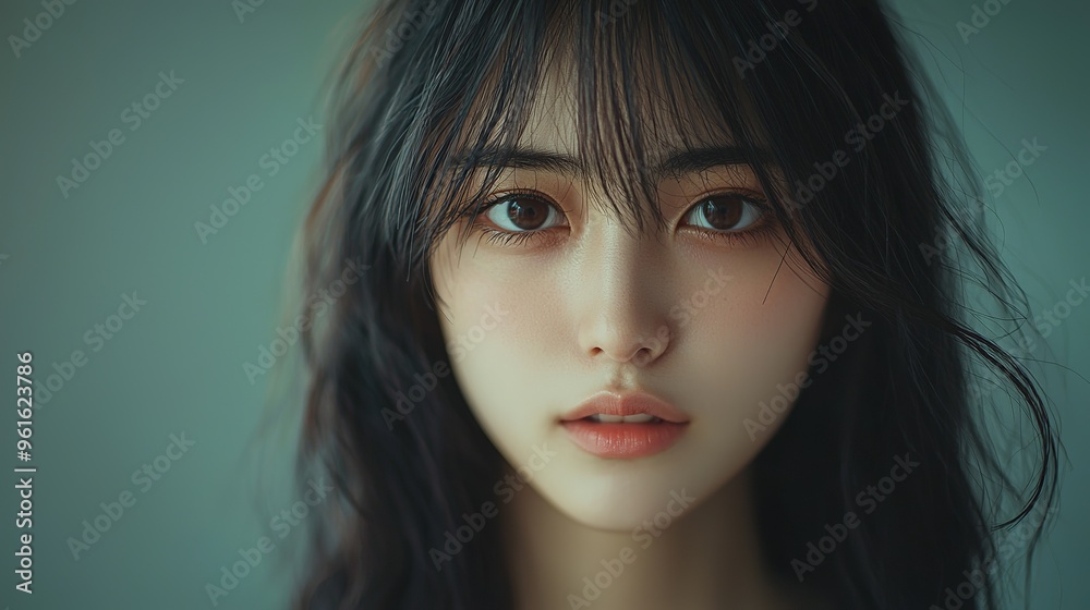 Beautiful asian model in the studio Beautiful asian model in the studio