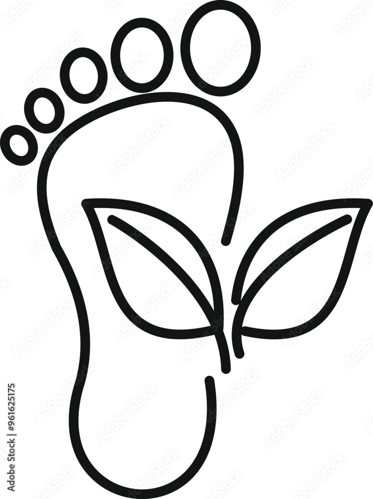 This simple ecology icon represents the concept of sustainability This simple ecology icon represents the concept of sustainability