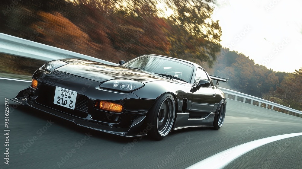 Obraz premium Fine-tuning engine timing for better performance on touge courses