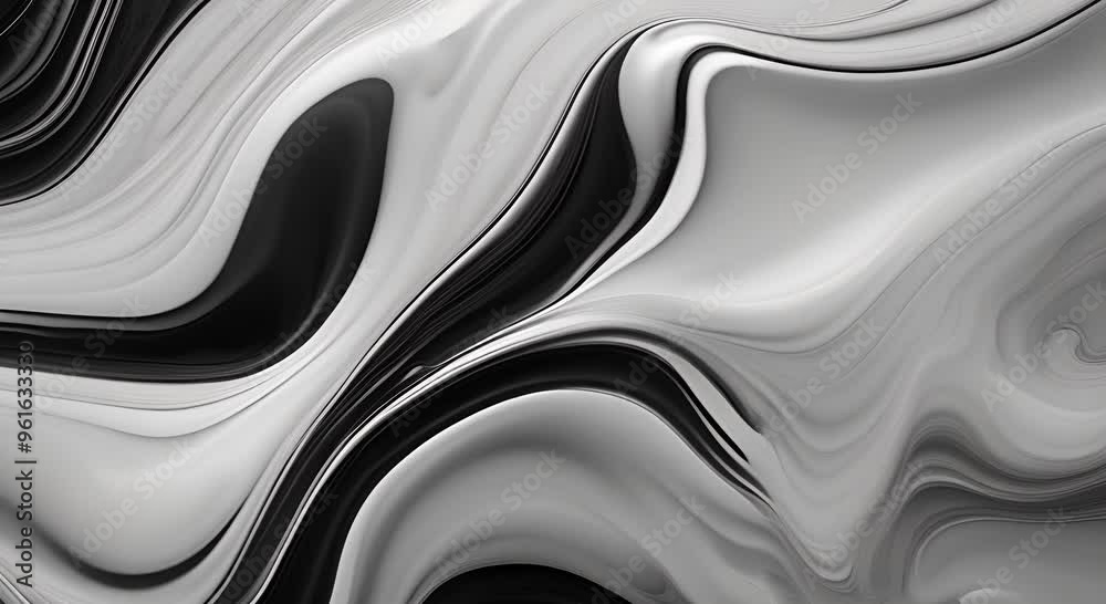 Abstract Liquid black and white texture Organic background for visual effects and motion graphics Fluid art painting video Liquid organic texture 3D rendering seemless looping 4k animation Abstract Liquid black and white texture Organic background for visual effects and motion graphics Fluid art painting video Liquid organic texture 3D rendering seemless looping 4k animation