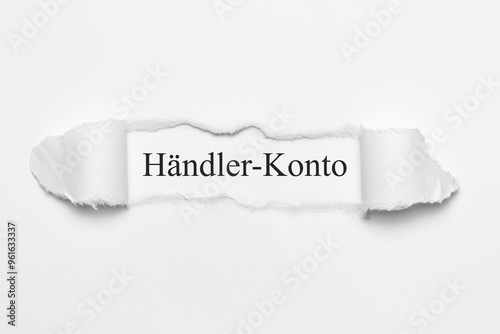 Händler-Konto	 photo