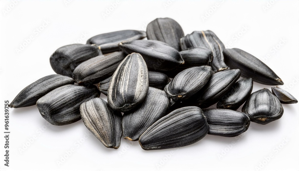 sunflower seeds isolated on white background sunflower seeds isolated on white background