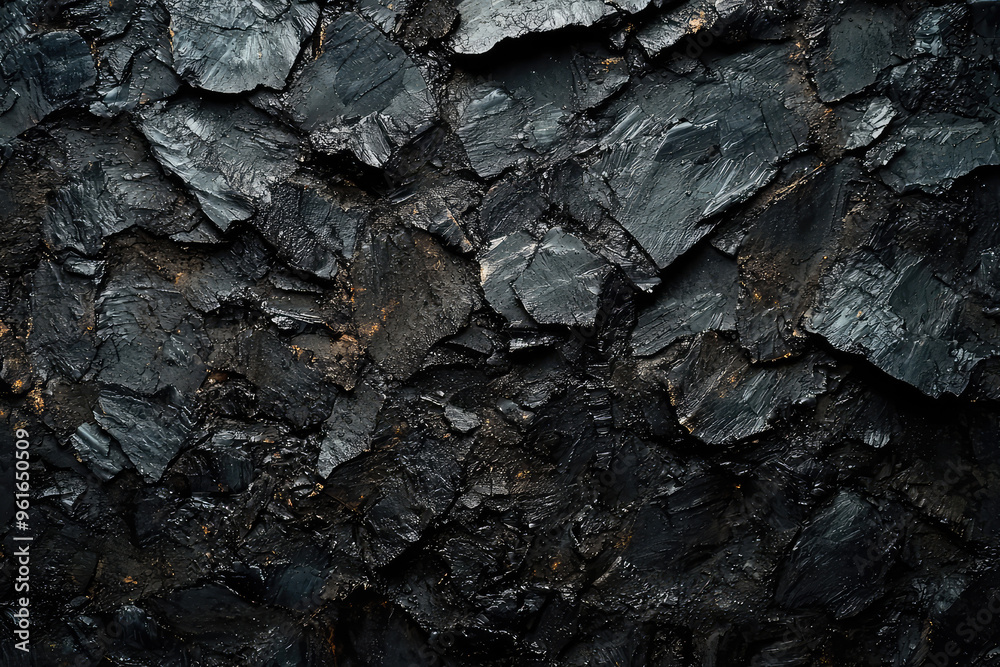 Dark and Mysterious: A Close-Up of Black Coal's Rough Texture Dark and Mysterious: A Close-Up of Black Coal's Rough Texture
