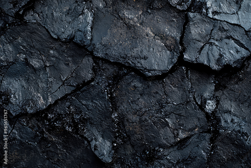 Black as Night: A Textured Coal Surface Reveals Its Rugged Beauty. Black as Night: A Textured Coal Surface Reveals Its Rugged Beauty.