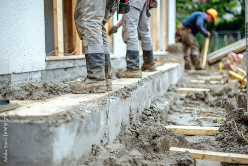 Construction Crew Building a Strong Foundation