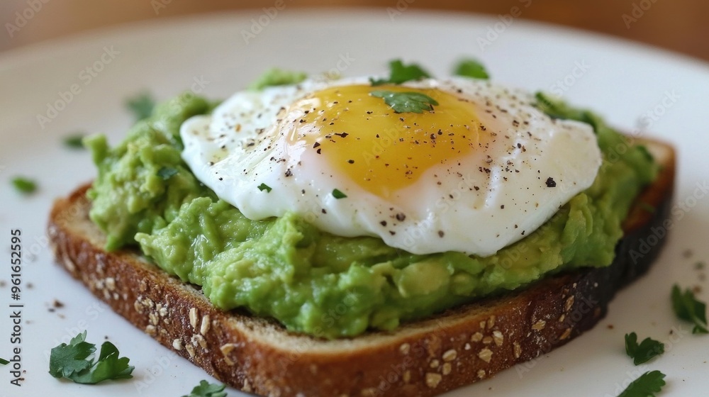 Avocado Toast with Poached Egg and Black Pepper Avocado Toast with Poached Egg and Black Pepper