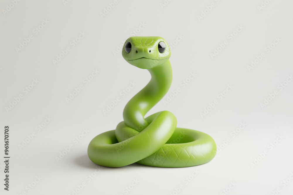 Fototapeta premium ヘビの3Dキャラクター