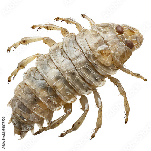 Close-up of a Woodlouse: A Tiny Creature with a Segmented Body photo