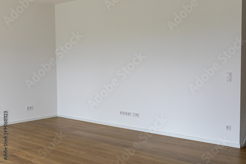 Empty Room with Wooden Floor