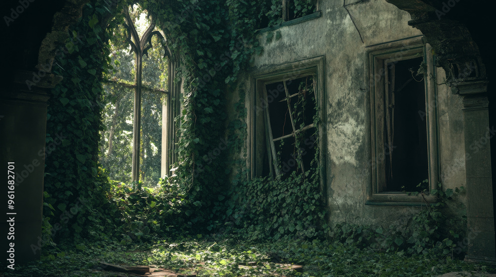 Overgrown Ruin: A Window to the Past Overgrown Ruin: A Window to the Past