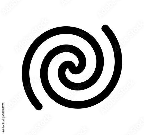 Spiral icon. Vector swirl, whirlpool icon.