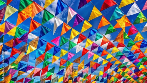 Flags Geometric Shapes Vibrant Color