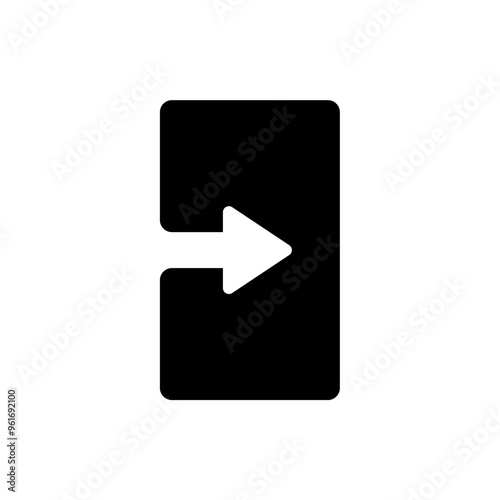 Free Download entrance arrow icon. vector isolated on white background. simple and modern design - GFXLoad