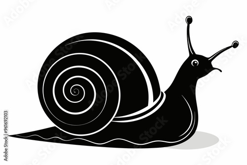 snail vector silhouette 