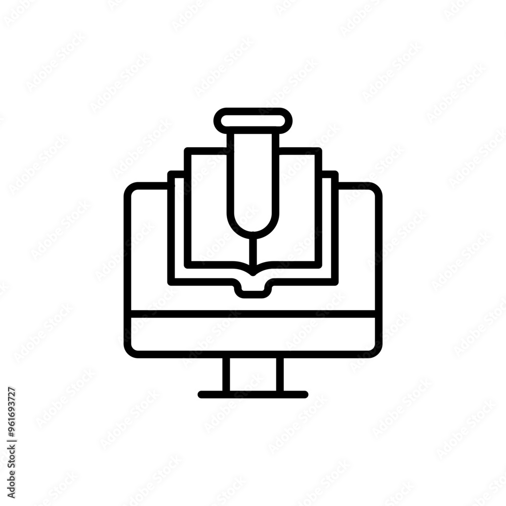 Science app outline icons, minimalist vector illustration ,simple transparent graphic element .Isolated on white background Science app outline icons, minimalist vector illustration ,simple transparent graphic element .Isolated on white background