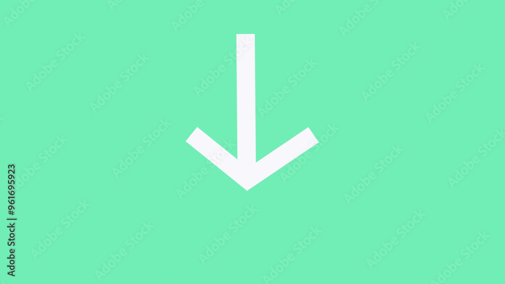 Web Arrow Download Down Flat Icon On Green Background.Arrow icon vector illustration Web Arrow Download Down Flat Icon On Green Background.Arrow icon vector illustration